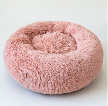 Round Fluffy Pet Bed